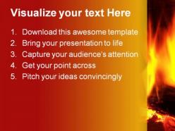Fire abstract powerpoint templates and powerpoint backgrounds 0411