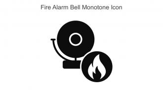 Fire Alarm Bell Monotone Icon In Powerpoint Pptx Png And Editable Eps Format