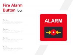 Fire alarm button icon