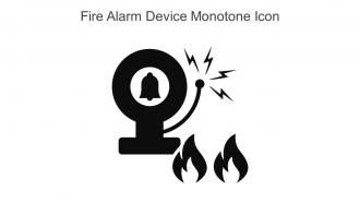 Fire Alarm Device Monotone Icon In Powerpoint Pptx Png And Editable Eps Format