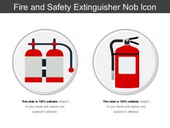 Fire and safety extinguisher nob icon