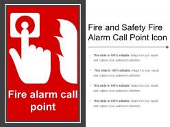 Fire and safety fire alarm call point icon