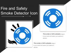 Fire and safety smoke detector icon