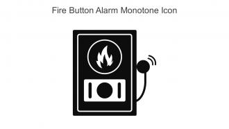 Fire Button Alarm Monotone Icon In Powerpoint Pptx Png And Editable Eps Format