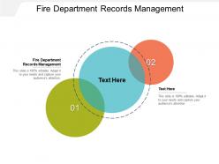 Fire department records management ppt powerpoint presentation infographics model cpb