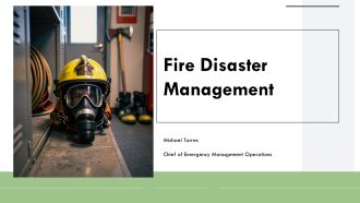 Fire Disaster Management PPT Guidelines VA