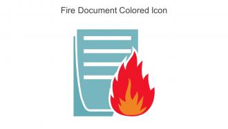 Fire Document Colored Icon In Powerpoint Pptx Png And Editable Eps Format