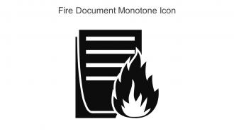 Fire Document Monotone Icon In Powerpoint Pptx Png And Editable Eps Format