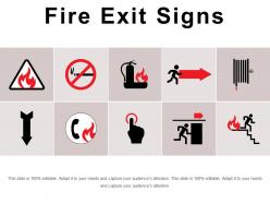 Fire exit signs ppt inspiration