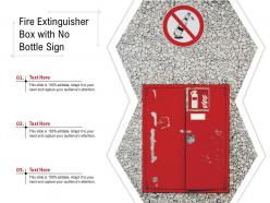 Fire extinguisher box with no bottle sign