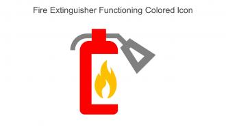Fire Extinguisher Functioning Colored Icon In Powerpoint Pptx Png And Editable Eps Format