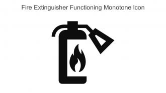 Fire Extinguisher Functioning Monotone Icon In Powerpoint Pptx Png And Editable Eps Format