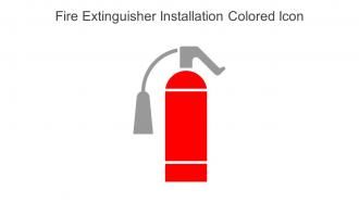 Fire Extinguisher Installation Colored Icon In Powerpoint Pptx Png And Editable Eps Format