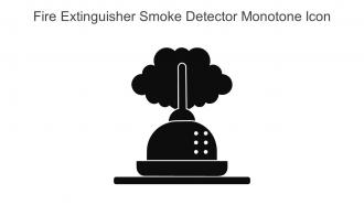 Fire Extinguisher Smoke Detector Monotone Icon In Powerpoint Pptx Png And Editable Eps Format