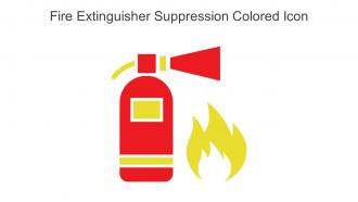 Fire Extinguisher Suppression Colored Icon In Powerpoint Pptx Png And Editable Eps Format