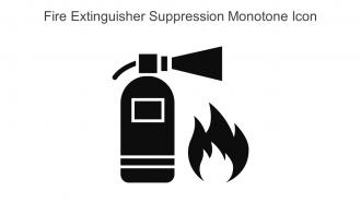 Fire Extinguisher Suppression Monotone Icon In Powerpoint Pptx Png And Editable Eps Format