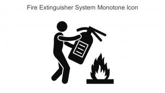 Fire Extinguisher System Monotone Icon In Powerpoint Pptx Png And Editable Eps Format