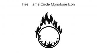 Fire Flame Circle Monotone Icon In Powerpoint Pptx Png And Editable Eps Format