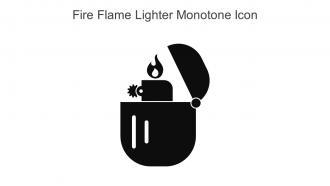 Fire Flame Lighter Monotone Icon In Powerpoint Pptx Png And Editable Eps Format