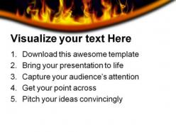 Fire flames abstract powerpoint templates and powerpoint backgrounds 0411