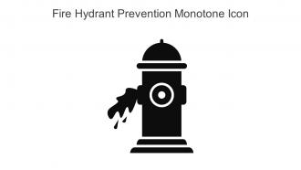 Fire Hydrant Prevention Monotone Icon In Powerpoint Pptx Png And Editable Eps Format