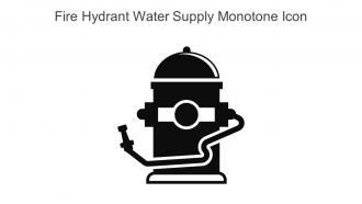 Fire Hydrant Water Supply Monotone Icon In Powerpoint Pptx Png And Editable Eps Format