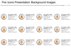 Fire icons presentation background images