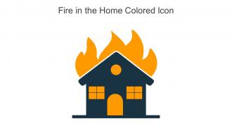 Fire In The Home Colored Icon In Powerpoint Pptx Png And Editable Eps Format