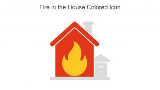 Fire In The House Colored Icon In Powerpoint Pptx Png And Editable Eps Format