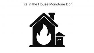 Fire In The House Monotone Icon In Powerpoint Pptx Png And Editable Eps Format
