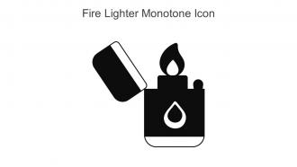 Fire Lighter Monotone Icon In Powerpoint Pptx Png And Editable Eps Format