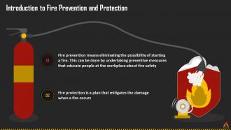 Fire Prevention And Protection Fundamentals Training Ppt