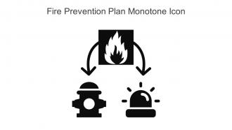 Fire Prevention Plan Monotone Icon In Powerpoint Pptx Png And Editable Eps Format