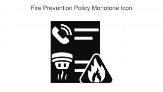 Fire Prevention Policy Monotone Icon In Powerpoint Pptx Png And Editable Eps Format