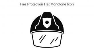Fire Protection Hat Monotone Icon In Powerpoint Pptx Png And Editable Eps Format