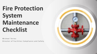 Fire Protection System Maintenance Checklist PPT Guidelines VA