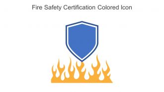 Fire Safety Certification Colored Icon In Powerpoint Pptx Png And Editable Eps Format