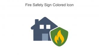 Fire Safety Sign Colored Icon In Powerpoint Pptx Png And Editable Eps Format