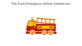 Fire Truck Emergency Vehicle Colored Icon In Powerpoint Pptx Png And Editable Eps Format