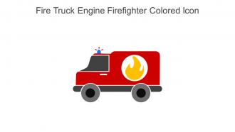 Fire Truck Engine Firefighter Colored Icon In Powerpoint Pptx Png And Editable Eps Format