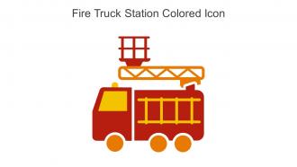 Fire Truck Station Colored Icon In Powerpoint Pptx Png And Editable Eps Format