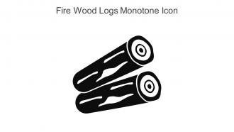 Fire Wood Logs Monotone Icon In Powerpoint Pptx Png And Editable Eps Format