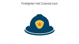 Firefighter Hat Colored Icon In Powerpoint Pptx Png And Editable Eps Format