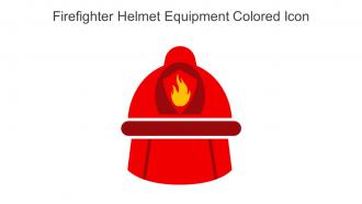 Firefighter Helmet Equipment Colored Icon In Powerpoint Pptx Png And Editable Eps Format