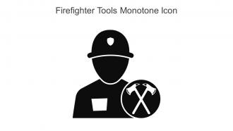 Firefighter Tools Monotone Icon In Powerpoint Pptx Png And Editable Eps Format