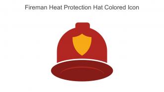 Fireman Heat Protection Hat Colored Icon In Powerpoint Pptx Png And Editable Eps Format