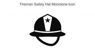 Fireman Safety Hat Monotone Icon In Powerpoint Pptx Png And Editable Eps Format
