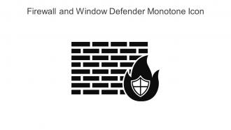 Firewall And Window Defender Monotone Icon In Powerpoint Pptx Png And Editable Eps Format