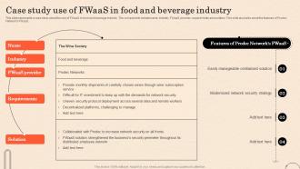 Firewall As A Service Fwaas Case Study Use Of Fwaas In Food And Beverage Industry