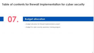 Firewall Implementation For Cyber Security Powerpoint Presentation Slides Engaging Ideas